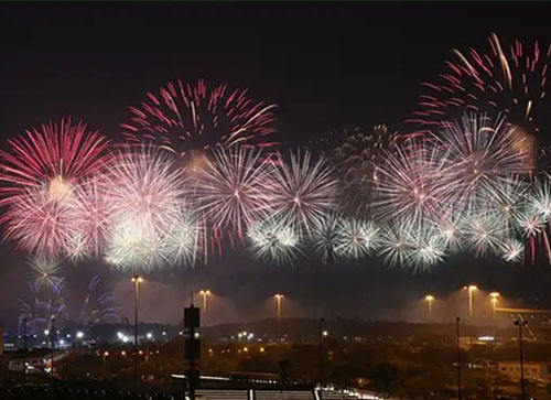 金沙县焰火晚会